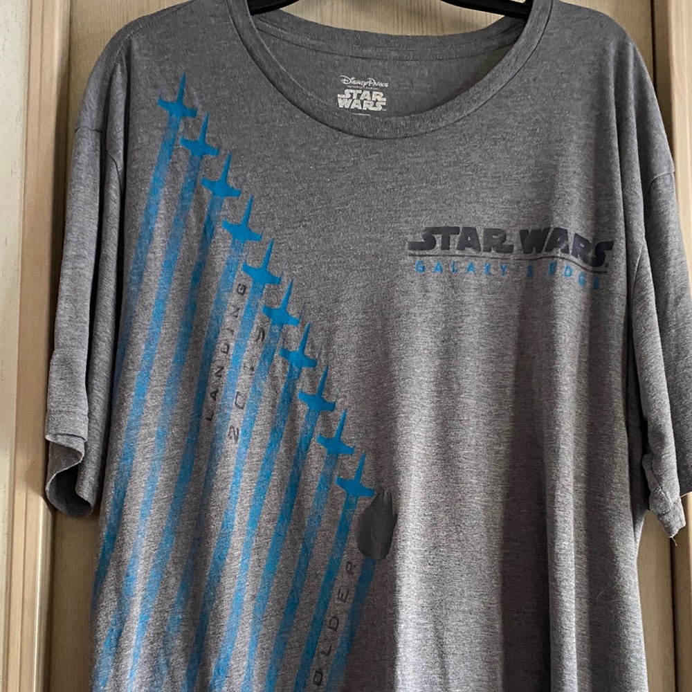 Disney Star Wars Gray and Blue Tee